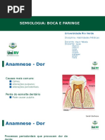 SEMIOLOGIA - BOCA E FARINGE
