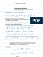 Separation of Variables - Spherical Coordinates