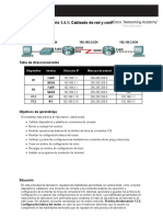 Práctica de Laboratorio 1.5.1: Cableado de Red y Configuración Básica de Router