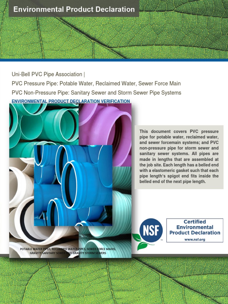 UniBell PVC Pipe Association PVC Pressure Pipe Potable Water