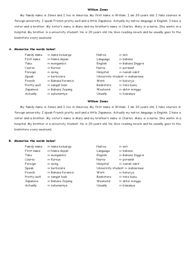 William Jones Teks English