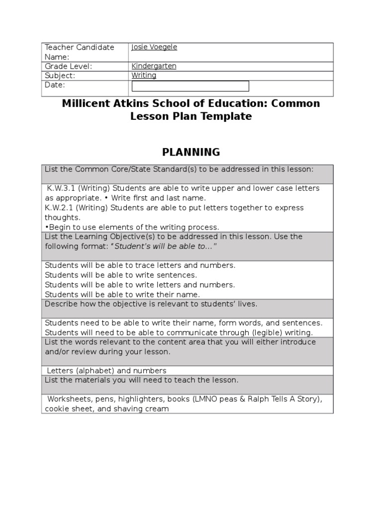 Writing Lesson  PDF  Lesson Plan  Pedagogy