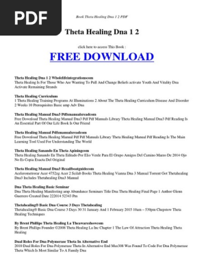 ThetaHealing ADVANCED DNA マニュアル Course details – Theta Healing