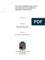 Determinación de Corriente de Fuga y Flameo en Seco de Aisladores de Suspencion Tipo Clevis PDF