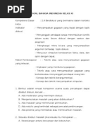 Soal Bahasa Indonesia