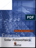 Junta Castilla Y Leon - Energia Solar Fotovoltaica Manual Del Instalador