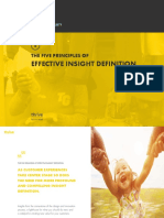 Effective Insight Definition: The Five Principles of