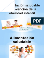 Alimentación Saludable y Prevención de La Obesidad Infantil