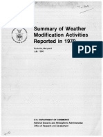 Summary of Weather Modification Activities Reported in 1979 - NOAA