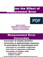 Correction Measurement Error