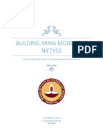 Building An ARMA Model For Nifty 50 - MS15A047