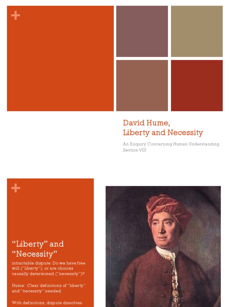 Hume3 Liberty and Necessity PDF Free Will Determinism