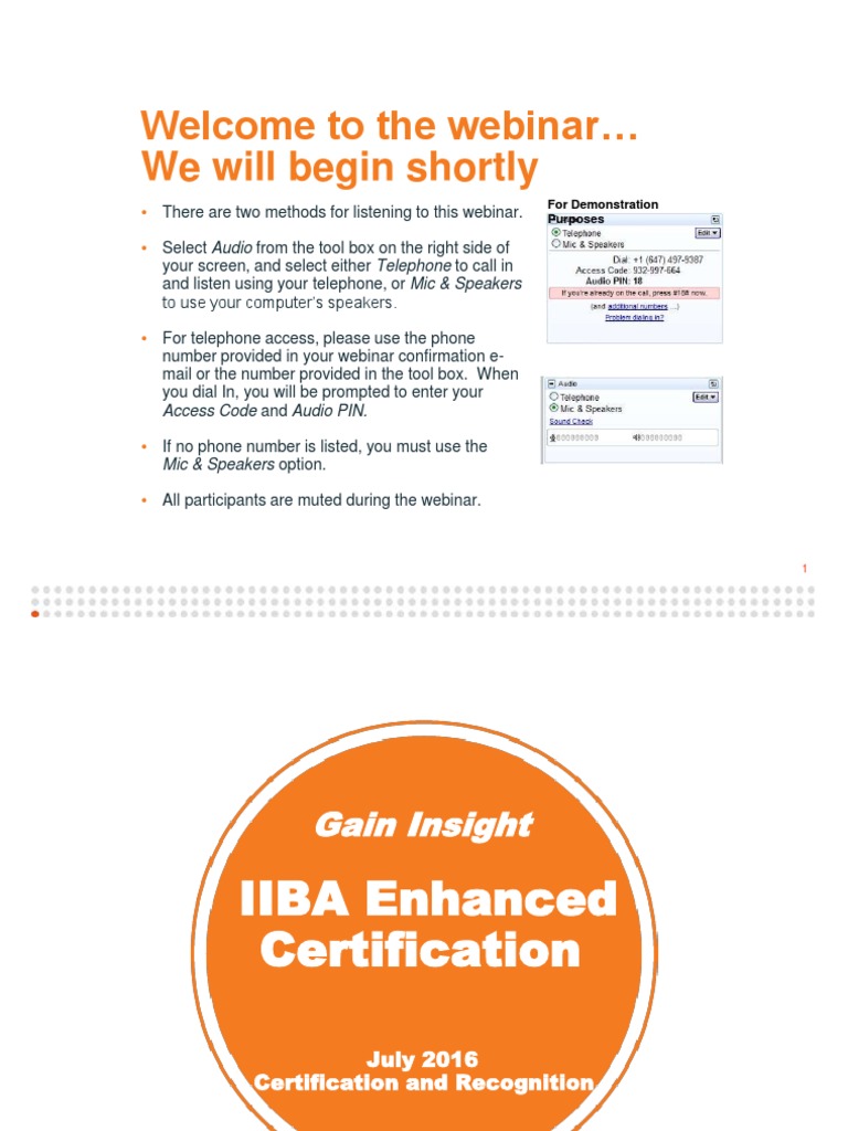 Enhanced Certification Program Webinar July 2016 | PDF