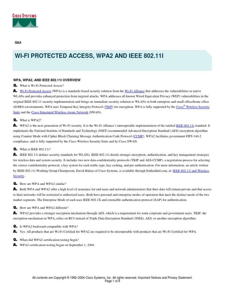 Cisco qa wpa wpa2 ieee 802 11i pdf wi fi secrecy