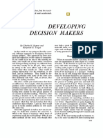 Developing Decision Makers: by Charles H. Kepner and Benjamin B. Tregoe