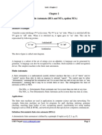 Finite Automata (DFA and NFA, Epsilon NFA) : FSA Unit 1 Chapter 2