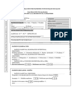 Registro de Valoración Por Patrones Funcionales de Salud Valoración Focalizada: Atención A La Mujer en El Climaterio