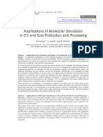 Applications of Molecular Simulation in Oil and Gas Production and Processing