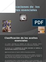 Clasificaciones y tipos de aceites esenciales, resinas y bálsamos