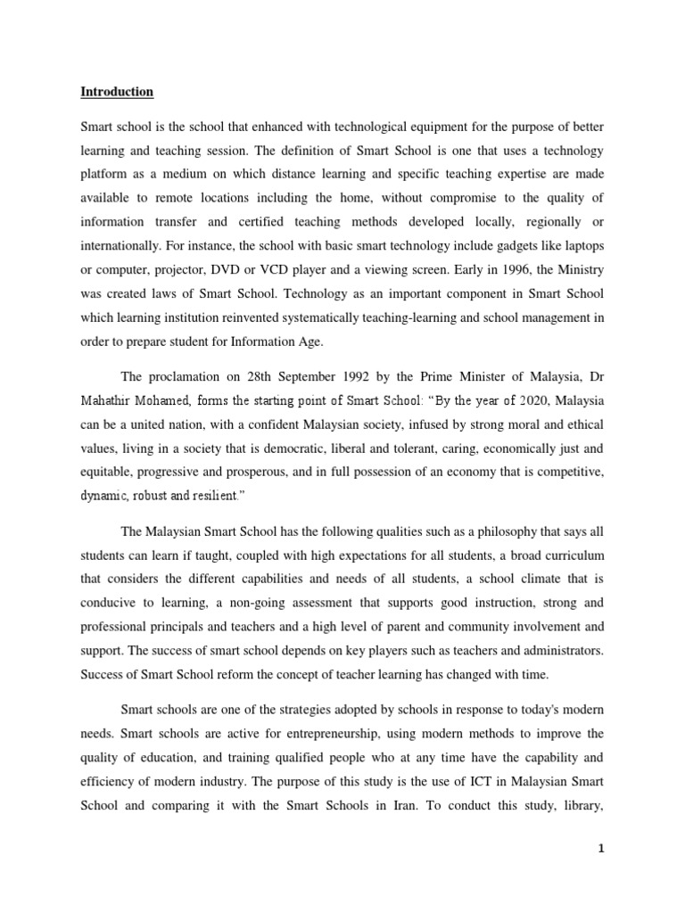 Smart School Project Pdf Educational Technology Internet Access