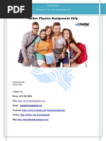 Online Physics Assignment Help