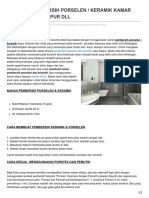 Membuat Pembersih Porselen Keramik Kamar Mandi Toilet Dapur DLL PDF