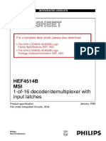 Data Sheet: HEF4514B MSI