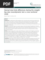 Normal Inter-limb Differences During the Straight 2012