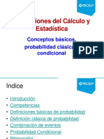 Cálculo y Estadística: Conceptos básicos de probabilidad clásica y condicional