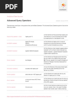 Advanced Query Operators: Analytics Data Sources