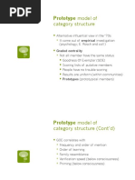 Prototype Model Of: Category Structure