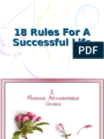 18 Rules For A Successful Life
