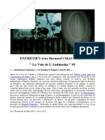 ENTRETIEN Avec Bernard CHAUVIÈRE - La Voie de L’Antimoine