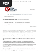 Como Fazer Uma Revisão de Literatura_ - Artigos de Educação e Pedagogia - Portal Educação