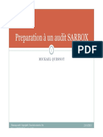 GU - SAP - Préparation Audit SARBOXx PDF