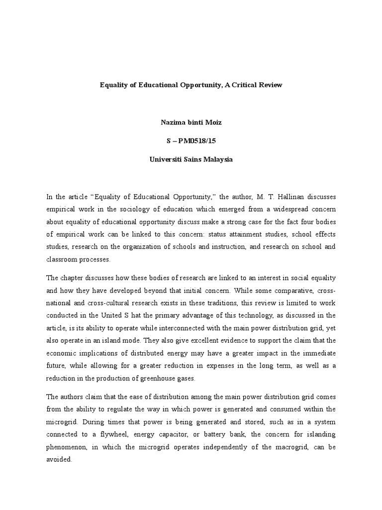 Critical Review | PDF