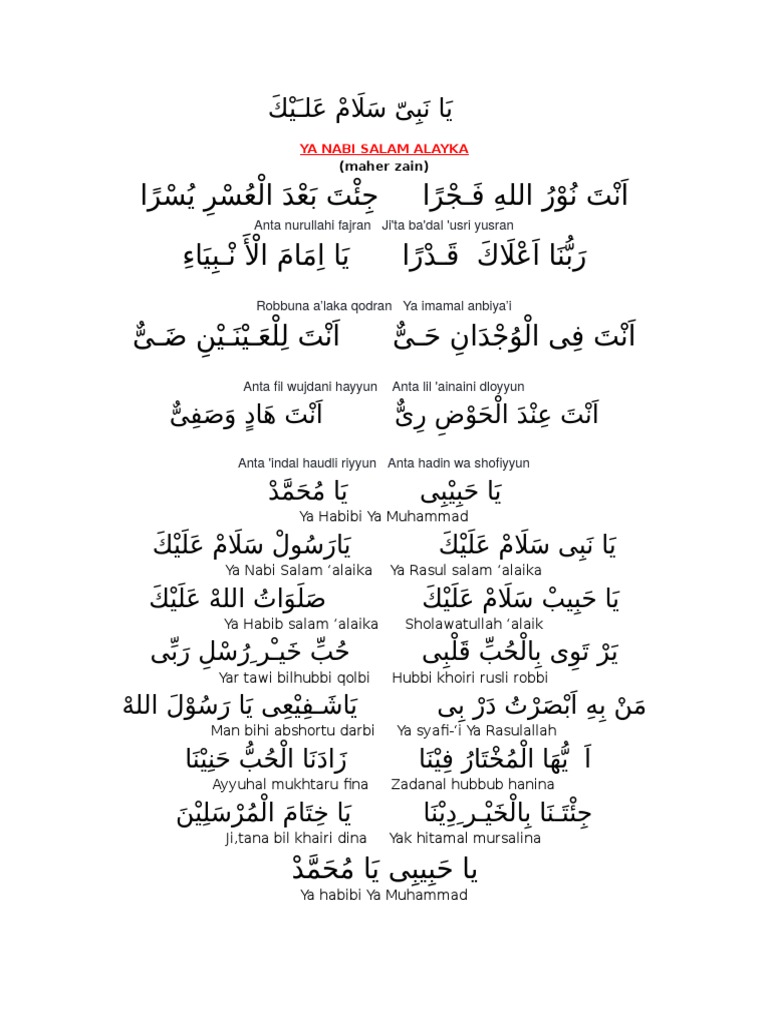Ya Nabi Salam Alayka Maher Zen