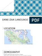 Dane Zaa Language