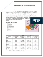 Problemática Ambiental en La Ciudad Del Cusco