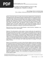 A Organização Da Propriedade Da Terra e Das Relações de Trabalho No Brasil