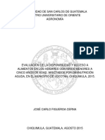 Evaluación de Disponibilidad y Acceso a Alimentos Final