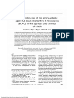 Pharmacokinetics of The Antineoplastic Agent 1,3-Bis (2-Chloroethyl) - 1-Nitrosourea (BCNU) in The Aqueous and Vitreous of Rabbit