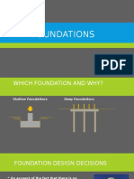 Which Foundations and Why