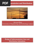 Design of Subtransmission Lines and Distribution Substations