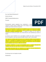 Carta Informe Planos Estructura