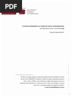 A Cultura Participativa No Cinema de Horror Contemporâneo