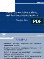 Desarrollo Evolutivo Mielinizacion y Neuroplasticidad Auditiva