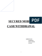 Secured Mobile Cash Withdrawal