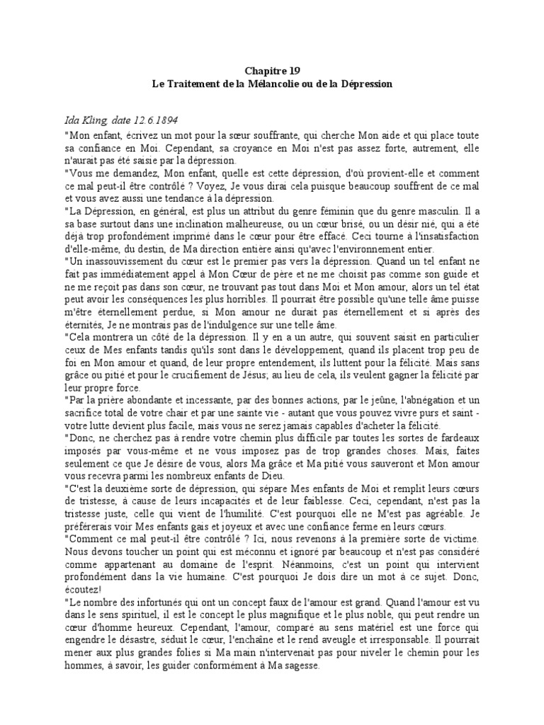 Le Traitement de La Dépression | PDF