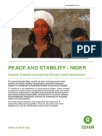Peace and Stability in Niger: Support To Peace and Security Through Youth Employment